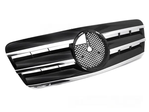 Grill Mercedes CLK W208 96-02 CL Style Blank Svart/Krom