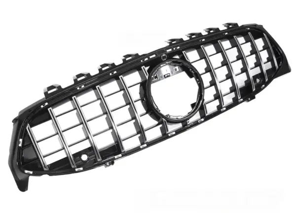 Grill Mercedes CLA W118 19-23 Sport Kamera Blank Svart/Krom
