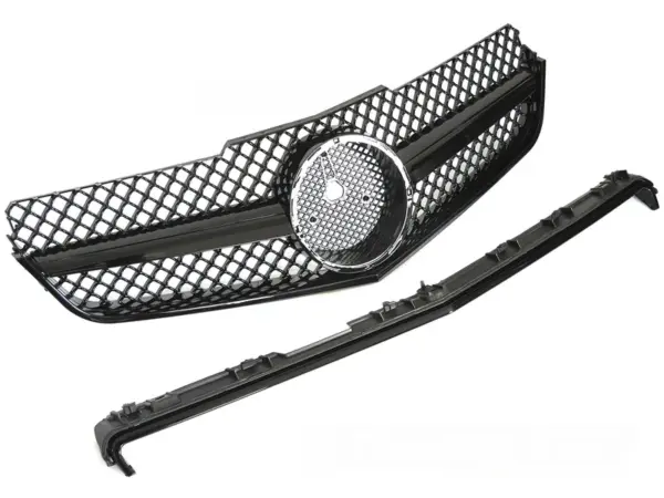 Grill Mercedes C207 A207 09-13 Sport Blank Svart