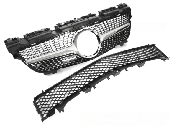 Grill Mercedes SLK R172 11-15 Diamond Style Krom