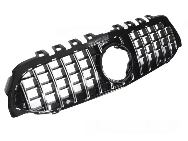Grill Mercedes A-CLASS W177 18-22 Sport Kamera Krom/Svart