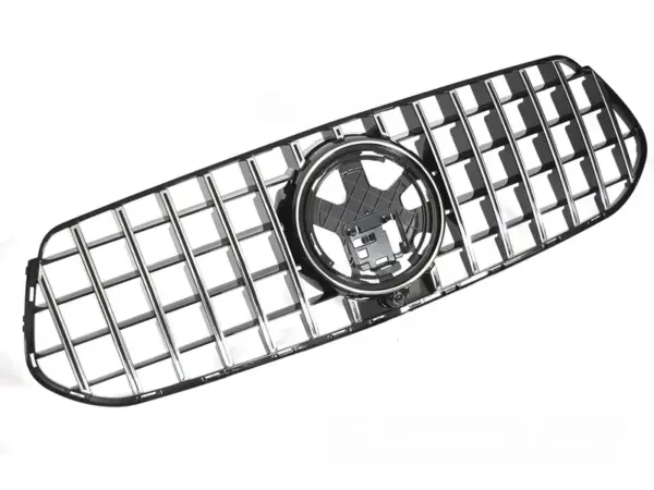 Grill Mercedes GLE V167/C167 23-26 Sport Style Kamera Blank Svart/Krom