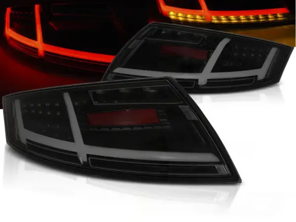 Baklykter Audi TT 04.06-02.14 LED Bar SEQ Svart/Røykfarget – bilde 1 av 2