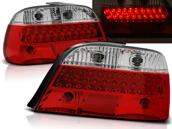 Baklykter BMW E38 06.94-07.01 LED Rød/Hvit – bilde 1 av 2