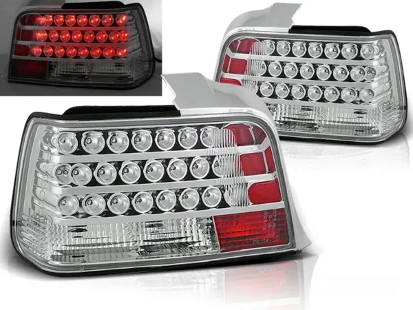 Baklykter BMW E36 12.90-08.99 Sedan LED Krom – bilde 1 av 2