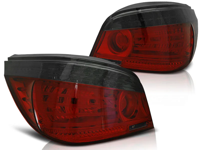 Baklykter BMW E60 07.03-07 Sedan LED Rød/Røykfarget - Bilde 2