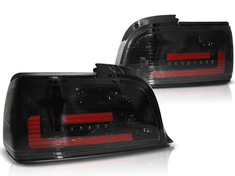 Baklykter BMW E36 12.90-08.99 C/C Coupé/Cabrio LED Bar Røykfarget - Bilde 2
