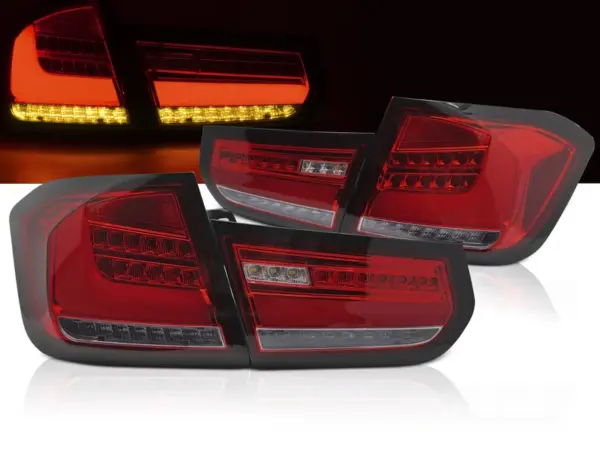 Baklykter BMW F30 11-15 LED Bar SEQ Rød – bilde 1 av 2