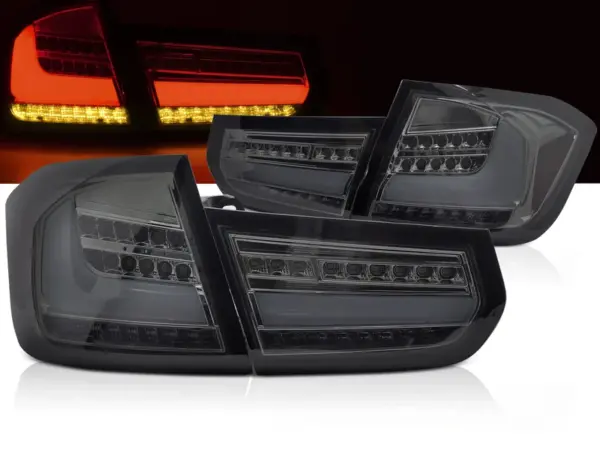 Baklykter BMW F30 11-15 LED Bar SEQ Røykfarget – bilde 1 av 2