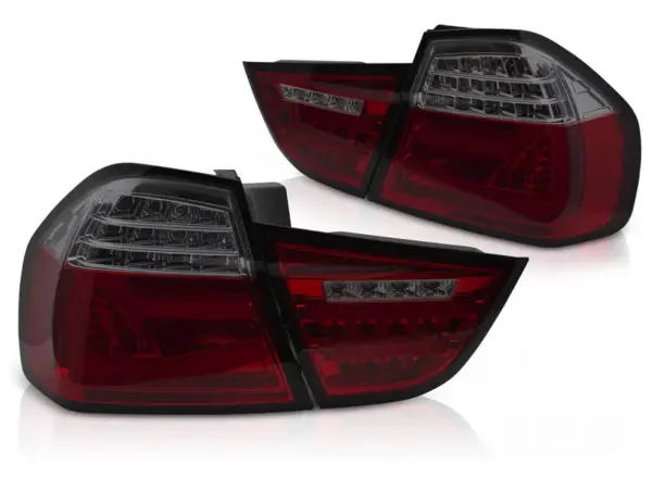 Baklykter BMW E90 09-11 LED Bar SEQ Rød/Røykfarget – bilde 2 av 2