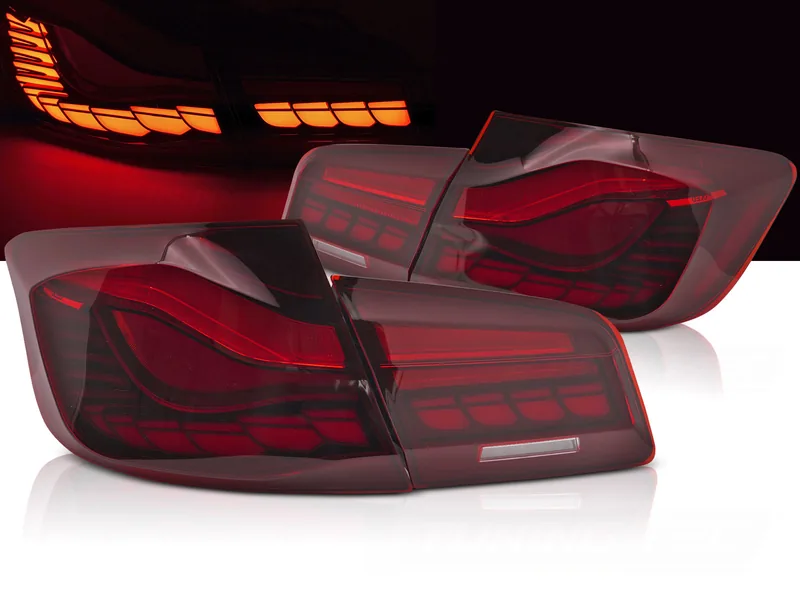 Baklykter BMW F10 10-16 LED SEQ Rød