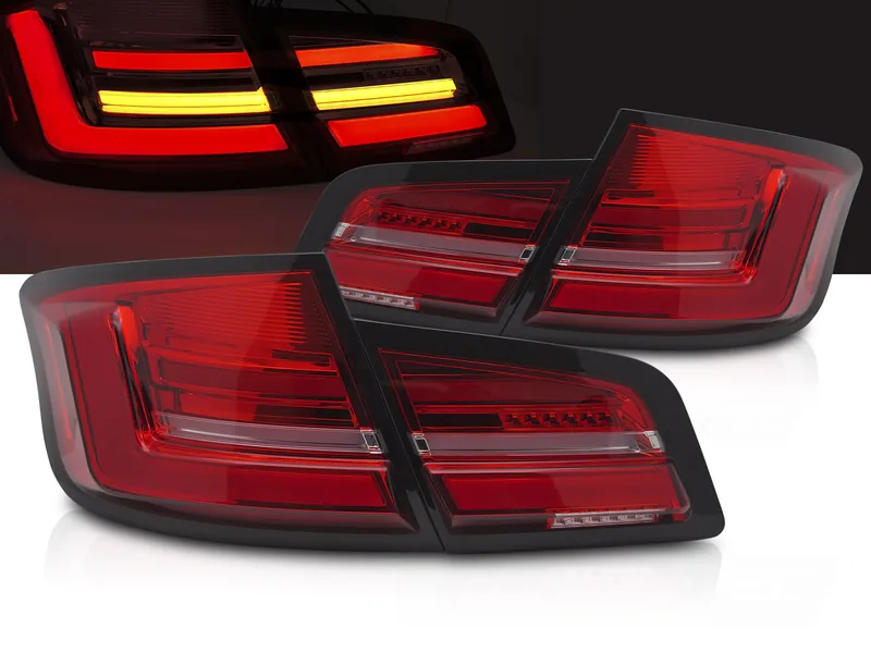 Baklykter BMW F10 10-13 Full LED SEQ Rød/Hvit