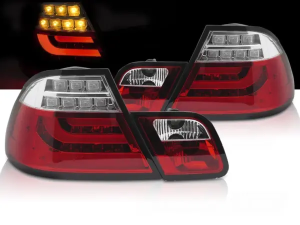 Baklykter BMW E46 99-03 Coupé LED Bar Rød – bilde 1 av 2
