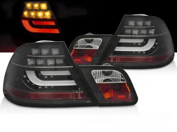 Baklykter BMW E46 99-03 Coupé LED Bar Svart – bilde 1 av 2