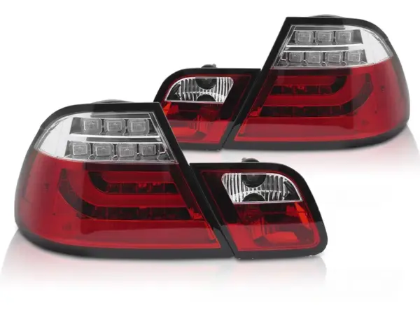 Baklykter BMW E46 03-06 Coupé LED Bar Rød – bilde 2 av 2