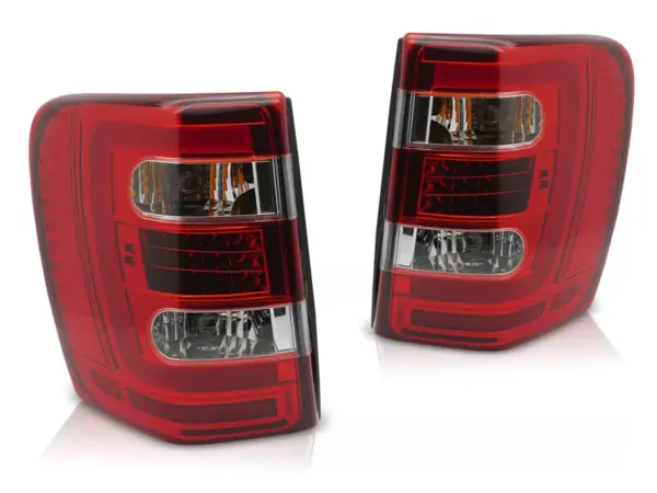 Baklykter Jeep Grand Cherokee 99-05.05 LED Rød/Hvit – bilde 2 av 2