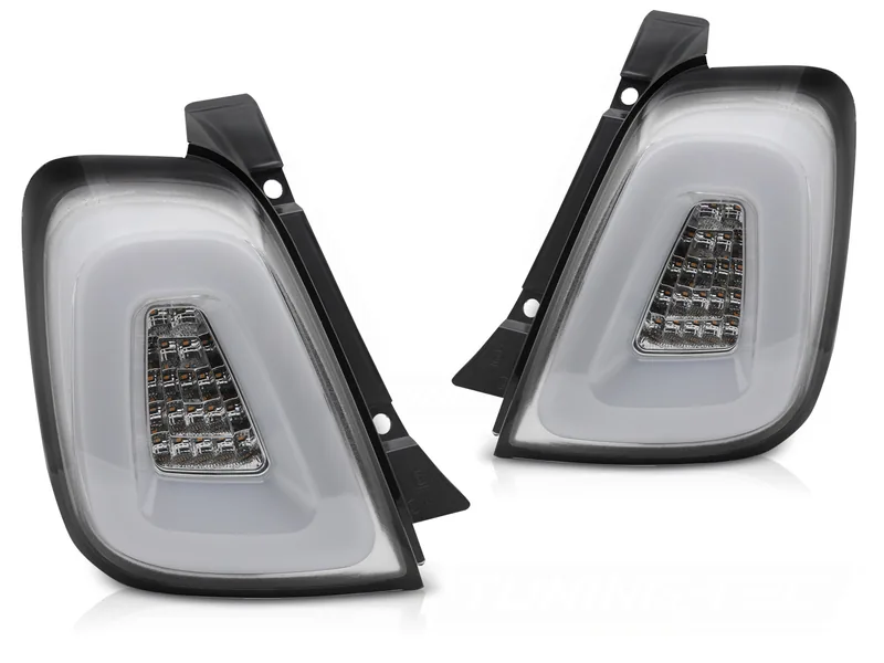 Baklykter Fiat 500 15-20 Hatchback, Cabrio LED Bar Hvit - Bilde 2