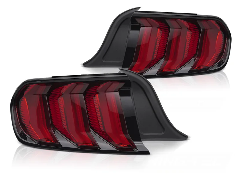 Baklykter Ford MUSTANG 14-22 LED SEQ Rød - Bilde 2