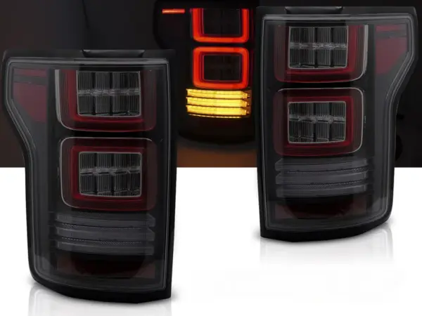 Baklykter Ford F150 MK13 14-20 LED SEQ Røykfarget – bilde 1 av 2