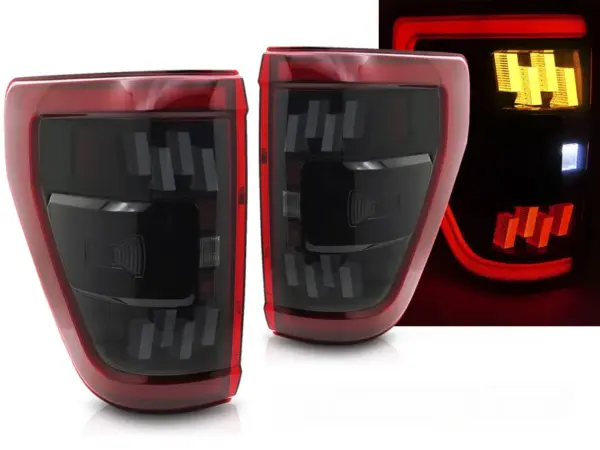 Baklykter Ford F150 MK14 20-23 Full LED SEQ Rød – bilde 1 av 2