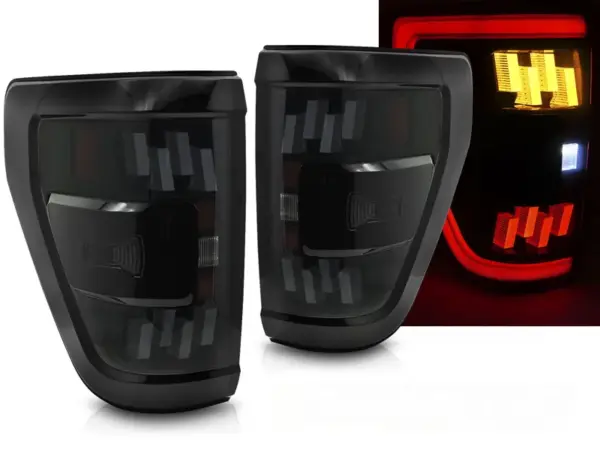 Baklykter Ford F150 MK14 20-23 Full LED SEQ Røykfarget – bilde 1 av 2