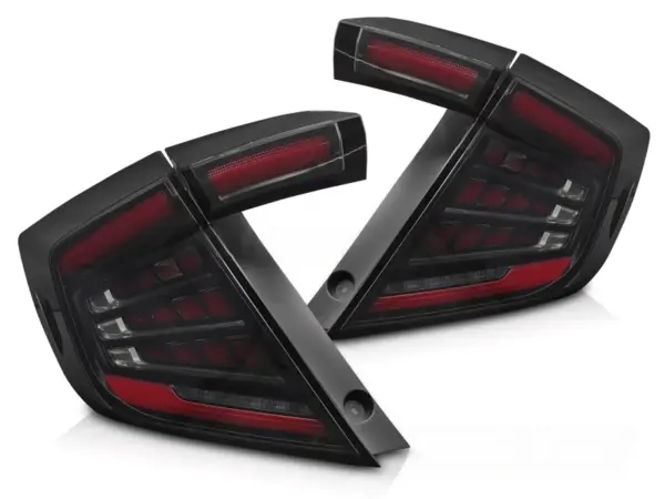 Baklykter Honda Civic X 16-21 Hatchback LED Bar SEQ Røykfarget – bilde 2 av 2