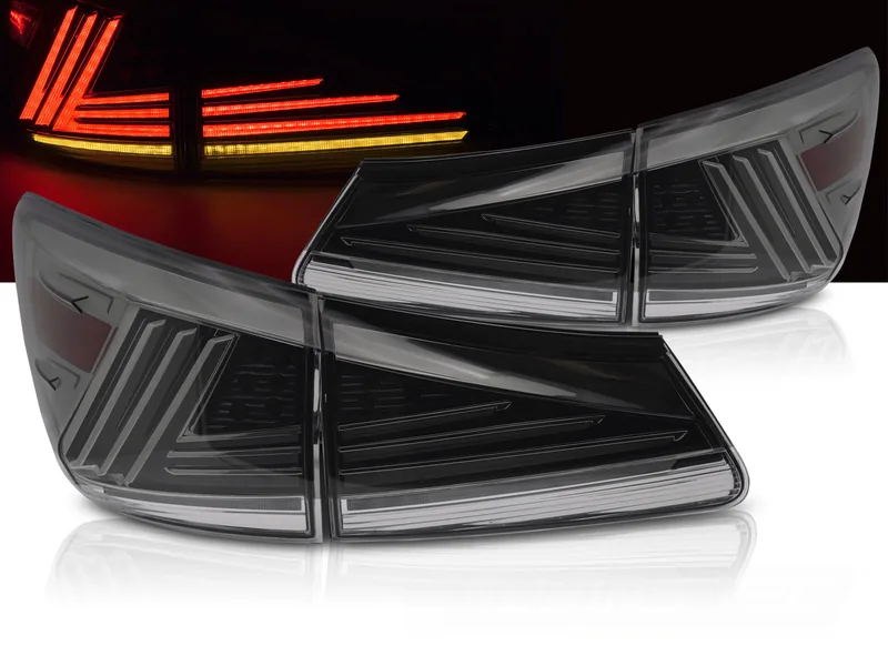 Baklykter Lexus IS II 06-13 LED SEQ Røykfarget