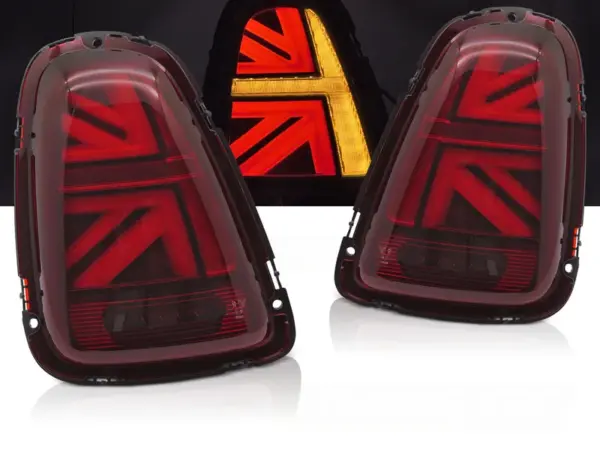 Baklykter Mini Cooper R56 R57 R58 R59 10-14 LED Bar SEQ Rød – bilde 1 av 2
