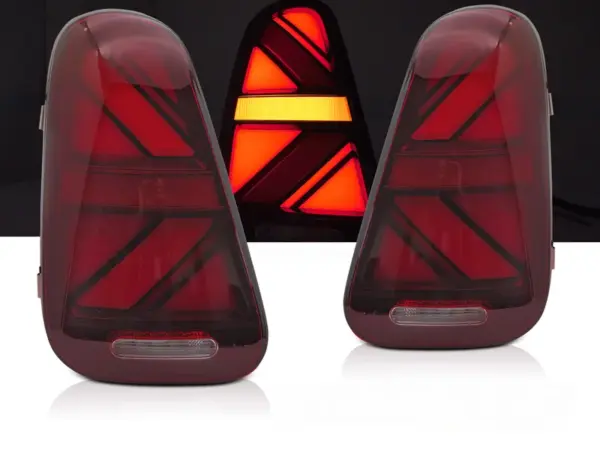 Baklykter Mini Cooper R50 R52 R53 01-06 LED Bar SEQ Rød – bilde 1 av 2