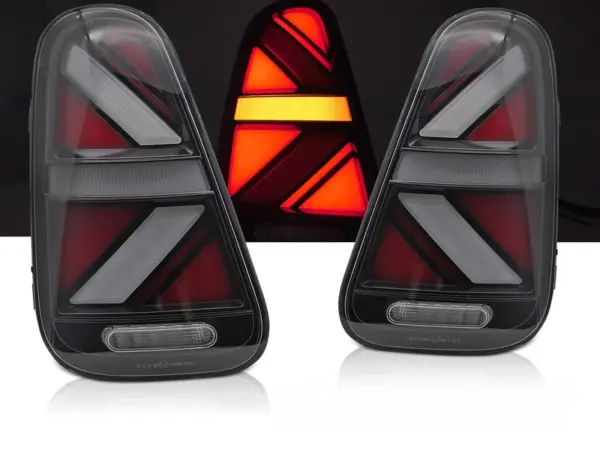 Baklykter Mini Cooper R50 R52 R53 01-06 LED Bar SEQ Røykfarget – bilde 1 av 2