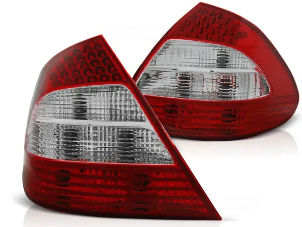 Baklykter Mercedes W211 E-Class 03.02-04.06 Sedan LED Rød/Hvit – bilde 2 av 2