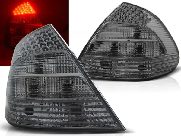 Baklykter Mercedes W211 E-Class 03.02-04.06 Sedan LED Røykfarget – bilde 1 av 2