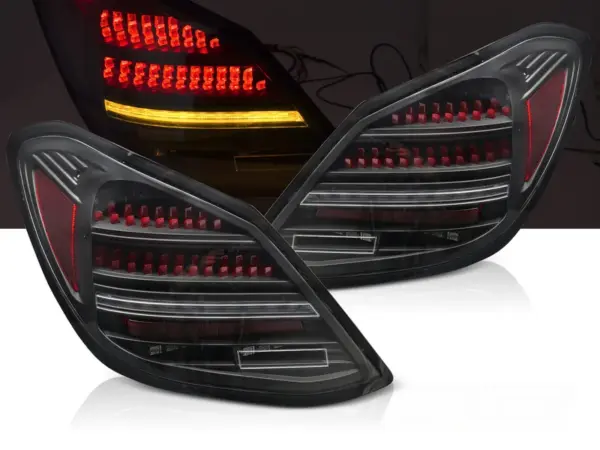 Baklykter Mercedes C-CLASS W205 14-21 LED SEQ Svart – for original LED – bilde 1 av 2