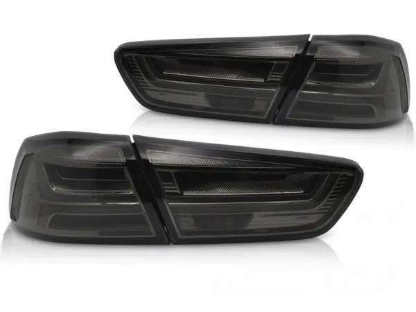 Baklykter Mitsubishi Lancer 8 Sedan 08-16/Lancer EVOLUTION X 07-16 LED SEQ Røykfarget – bilde 2 av 2