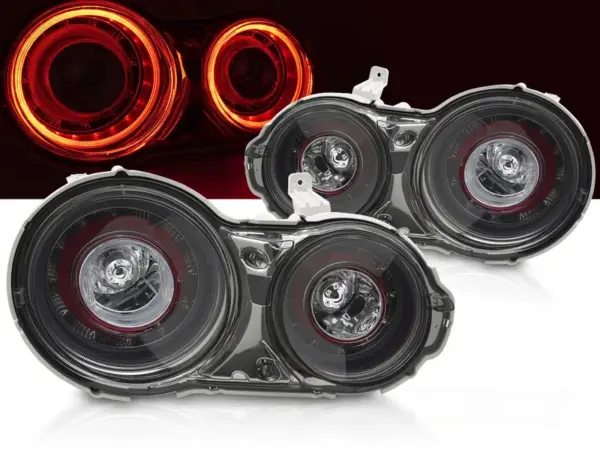Baklykter Nissan GT-R 08-23 LED Røykfarget – bilde 1 av 2