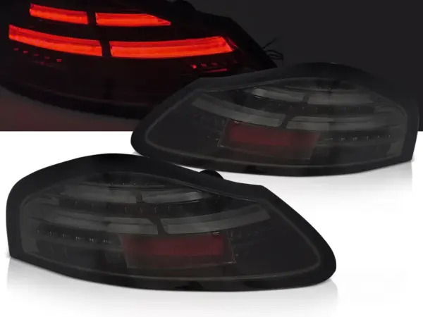 Baklykter Porsche BOXSTER 986 96-04 LED Bar SEQ Røykfarget