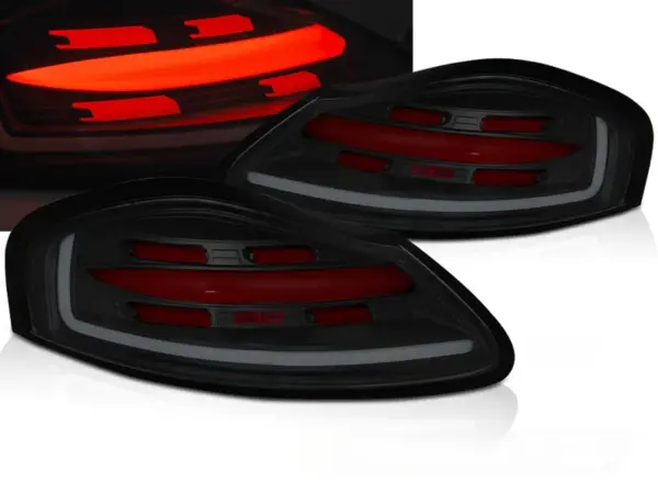 Baklykter Porsche BOXSTER 986 96-04 LED Bar SEQ Røykfarget – bilde 1 av 2