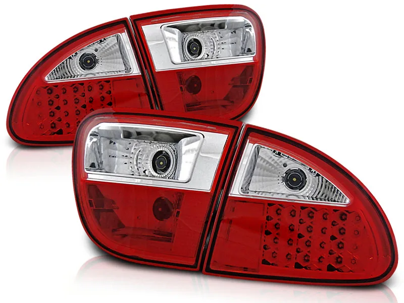 Baklykter Seat Leon 04.99-08.04 LED Rød/Hvit - Bilde 2