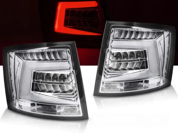 Baklykter Skoda Octavia III 16-20 SW OEM Stasjonsvogn LED Bar SEQ Krom – for original LED – bilde 1 av 2