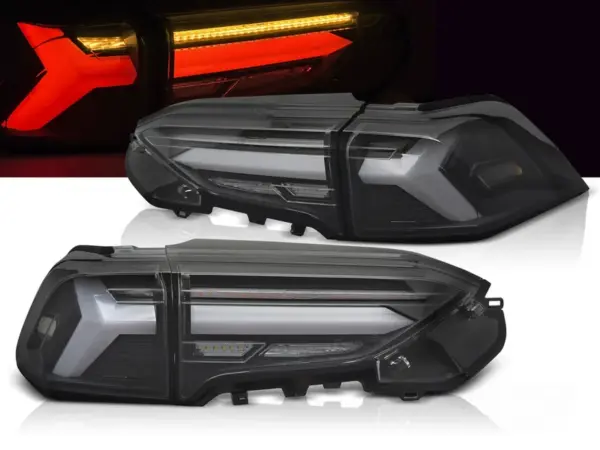 Baklykter Toyota RAV4 19- LED Bar SEQ Svart – bilde 1 av 2