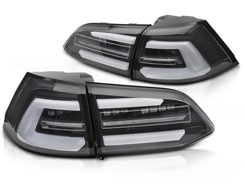 Baklykter VW Golf 7 13-17 SW Variant LED SEQ Svart – for original LED - Bilde 2