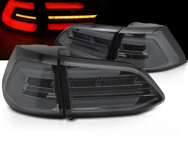 Baklykter VW Golf 7 13-17 SW Variant LED SEQ Røykfarget – for original LED – bilde 1 av 2