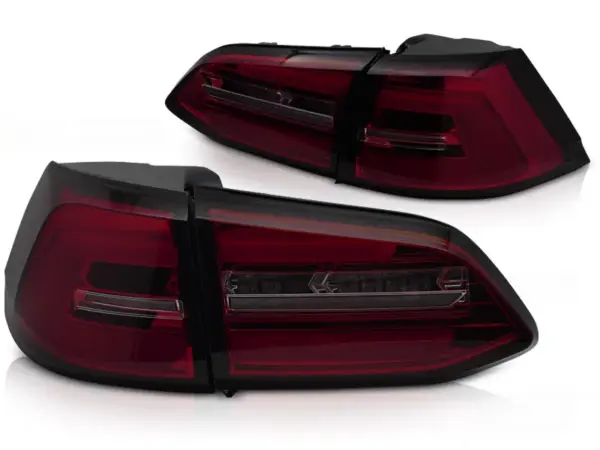 Baklykter VW Golf 7 13-17 SW Variant LED SEQ Rød/Røykfarget – for original LED – bilde 2 av 2