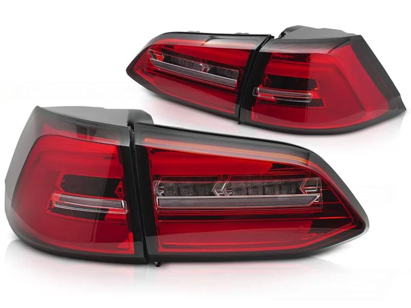 Baklykter VW Golf 7 13-17 SW Variant LED SEQ Rød/Hvit – for original LED - Bilde 2