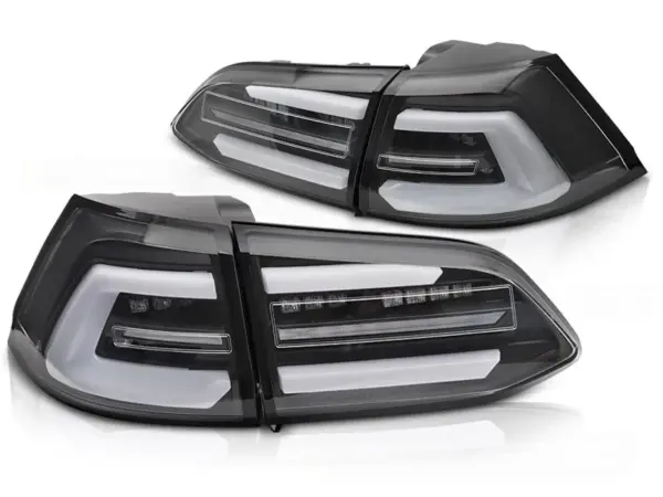 Baklykter VW Golf 7 17-19 SW Variant LED SEQ Svart – for original LED – bilde 2 av 2
