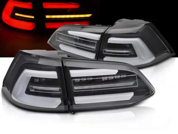 Baklykter VW Golf 7 17-19 SW Variant LED SEQ Svart – for original LED – bilde 1 av 2