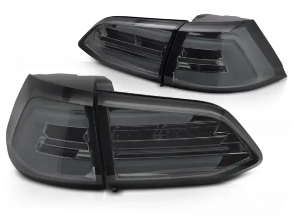 Baklykter VW Golf 7 17-19 SW Variant LED SEQ Røykfarget – for original LED – bilde 2 av 2