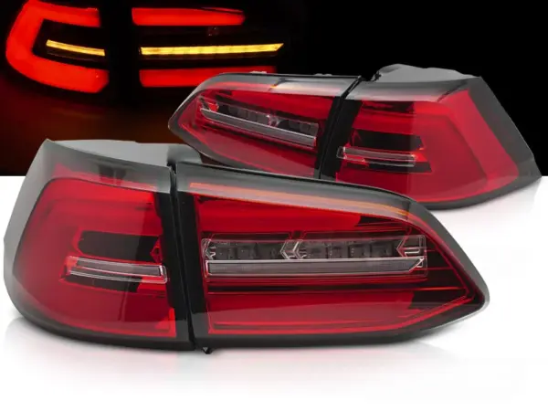 Baklykter VW Golf 7 17-19 SW Variant LED SEQ Rød/Hvit – for original LED – bilde 1 av 2