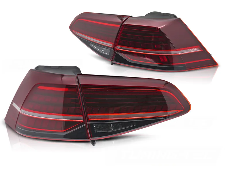 Baklykter VW Golf 7 13-19 LED SEQ Rød - Bilde 2
