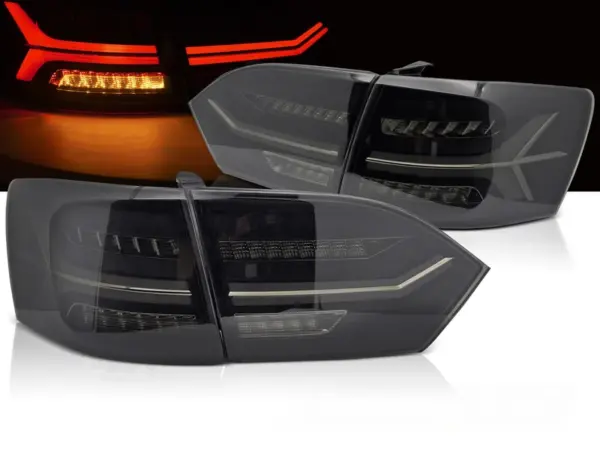 Baklykter VW Jetta VI 11-14 LED Bar SEQ Røykfarget – bilde 1 av 2